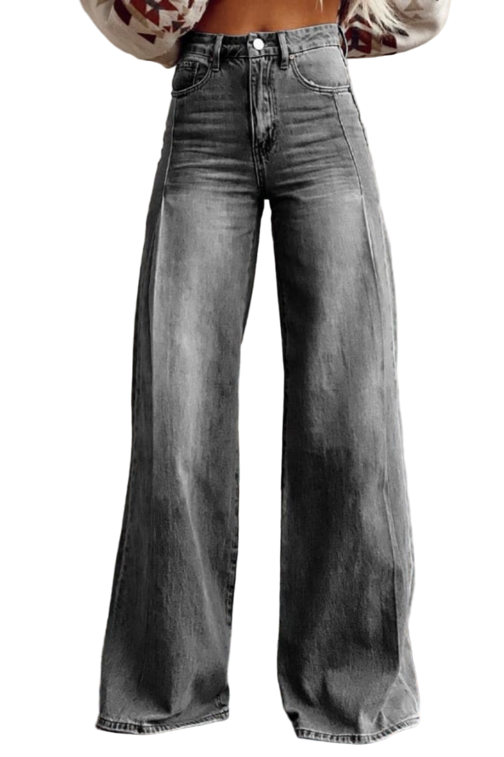 Amélia – Dames Boho Broek met Wijde Pijpen | Vintage Hoge Taille & Luchtig Comfort