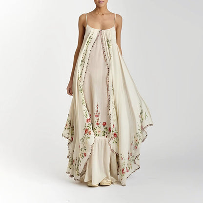 Serena – Gelaagde Maxi Zomerjurk | Elegant, Comfortabel & Luchtig
