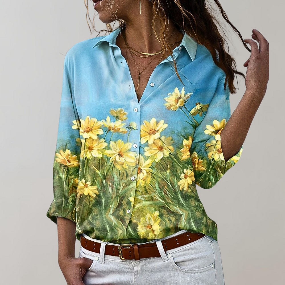 Damesblouse met Bloemenprint | Fris en Stijlvol voor Elke Gelegenheid