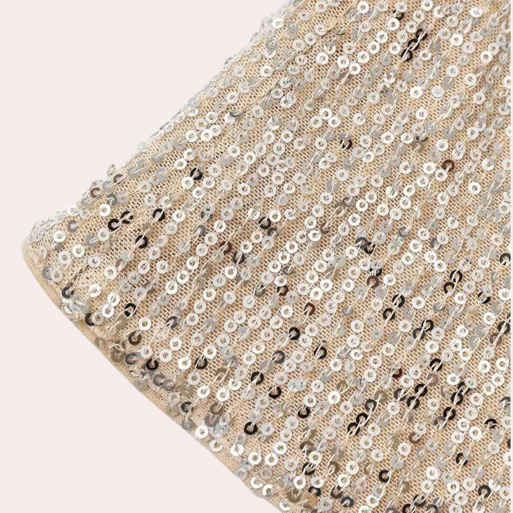 Giulia | Glitter Damestop | Elegante Mouwloze Top met Comfortabele Pasvorm