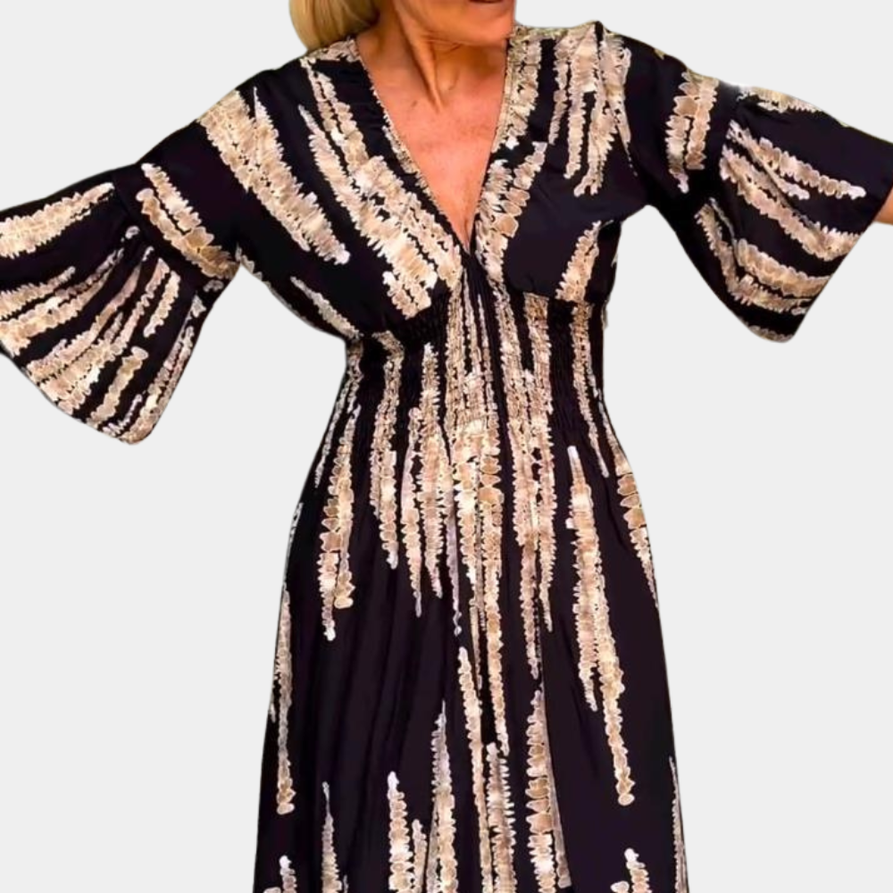 Alessia – Casual Midi Kaftan Jurk | Elegantie & Comfort voor de Zomer