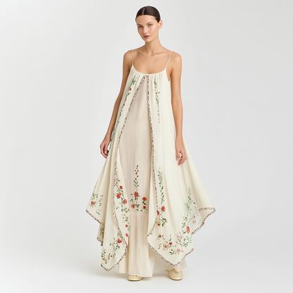 Serena – Gelaagde Maxi Zomerjurk | Elegant, Comfortabel & Luchtig
