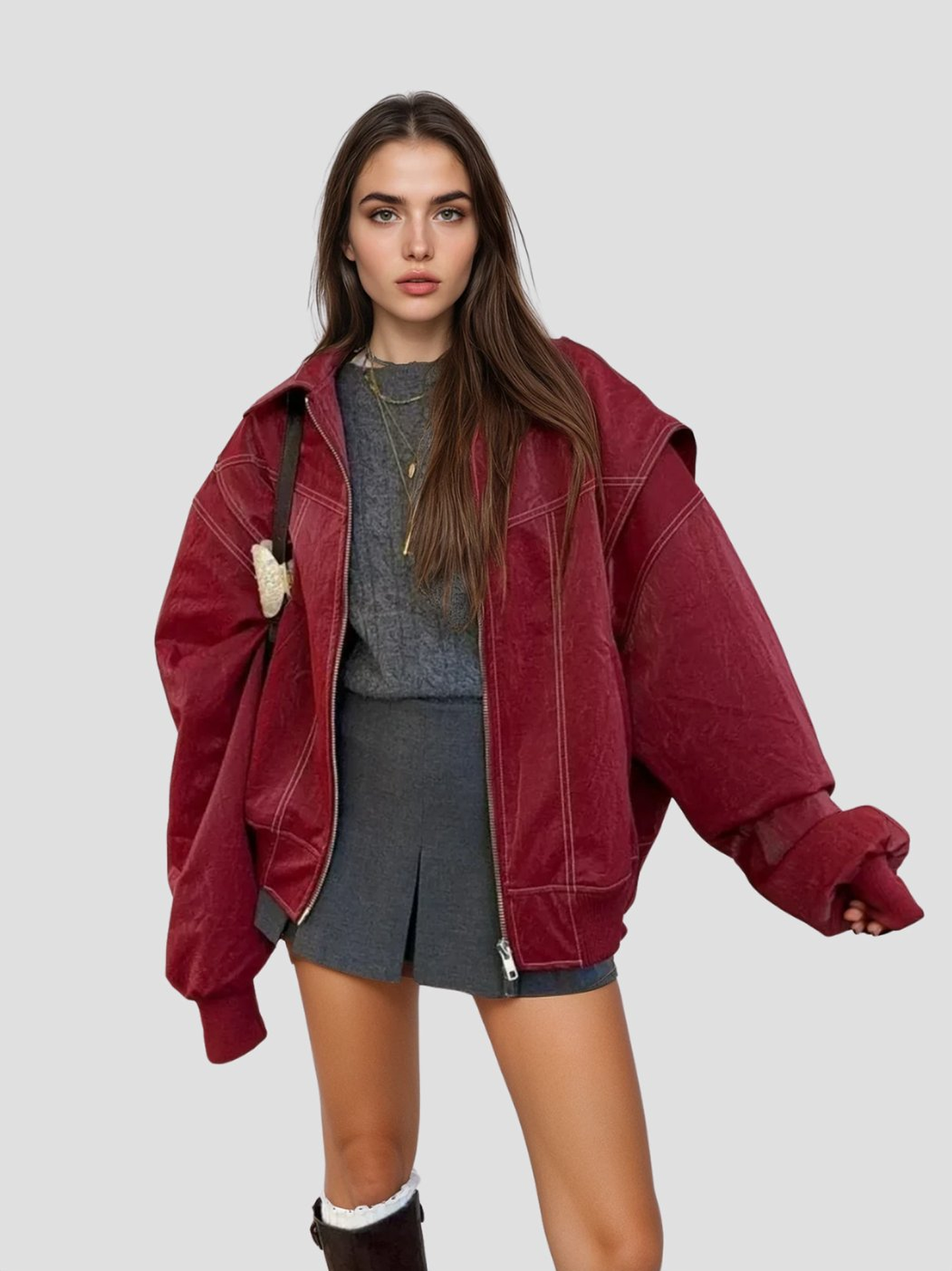 Giovanna – Oversized Leren Damesjas | Stoer & Tijdloos