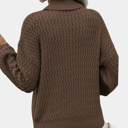 Clara – Luchtige Coltrui voor Dames | Tijdloos Comfort & Elegant