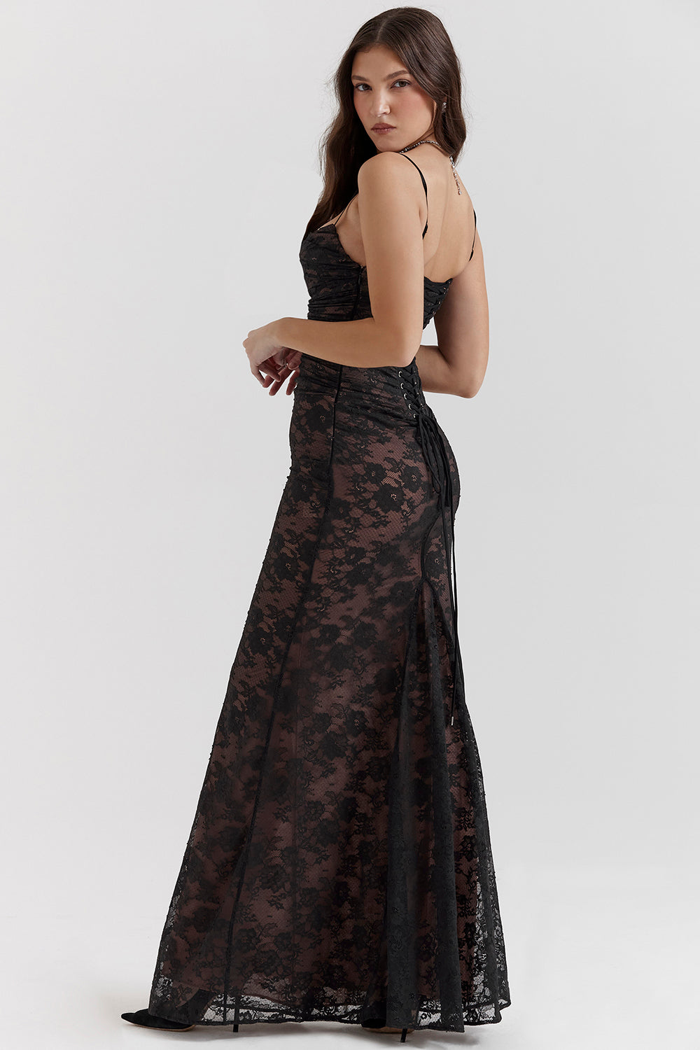 Valentina – Maxi Jurk met Kanten Corset voor Dames | Elegant & Stijlvol