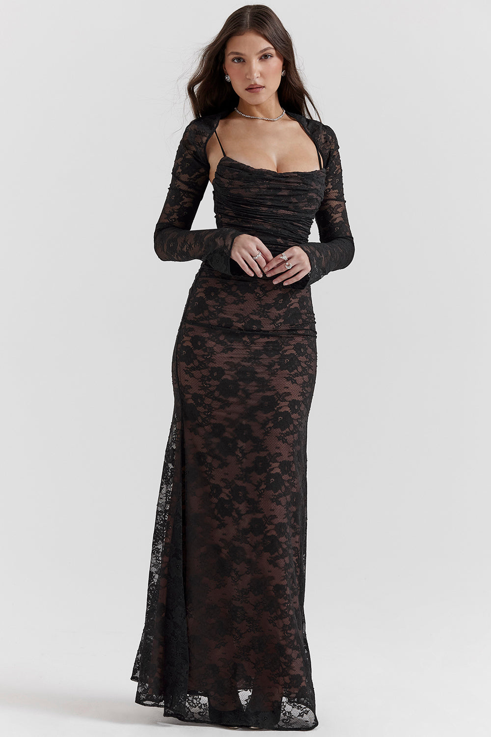 Valentina – Maxi Jurk met Kanten Corset voor Dames | Elegant & Stijlvol