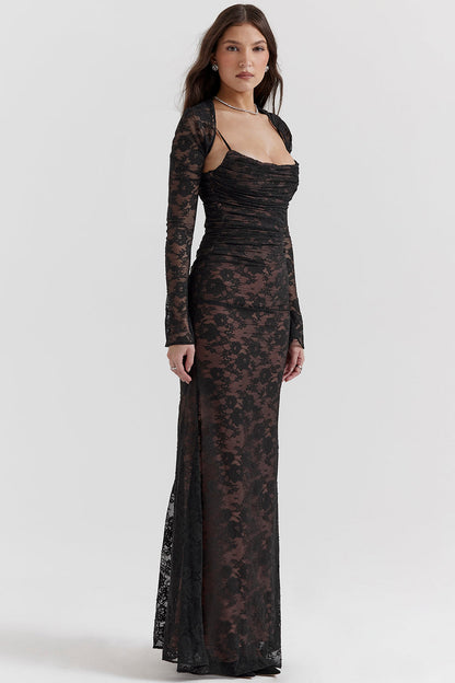 Valentina – Maxi Jurk met Kanten Corset voor Dames | Elegant & Stijlvol