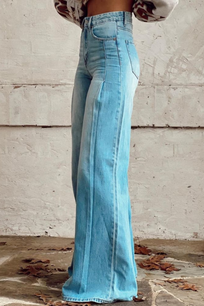 Amélia – Dames Boho Broek met Wijde Pijpen | Vintage Hoge Taille & Luchtig Comfort