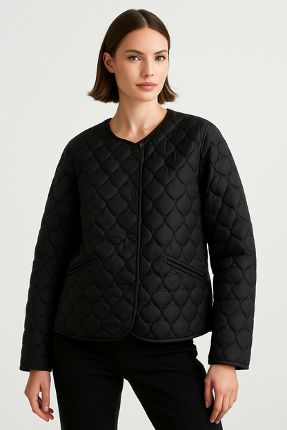 Evelyn – Gewatteerde Damesjas | Comfortabel Warm & Tijdloos Elegant