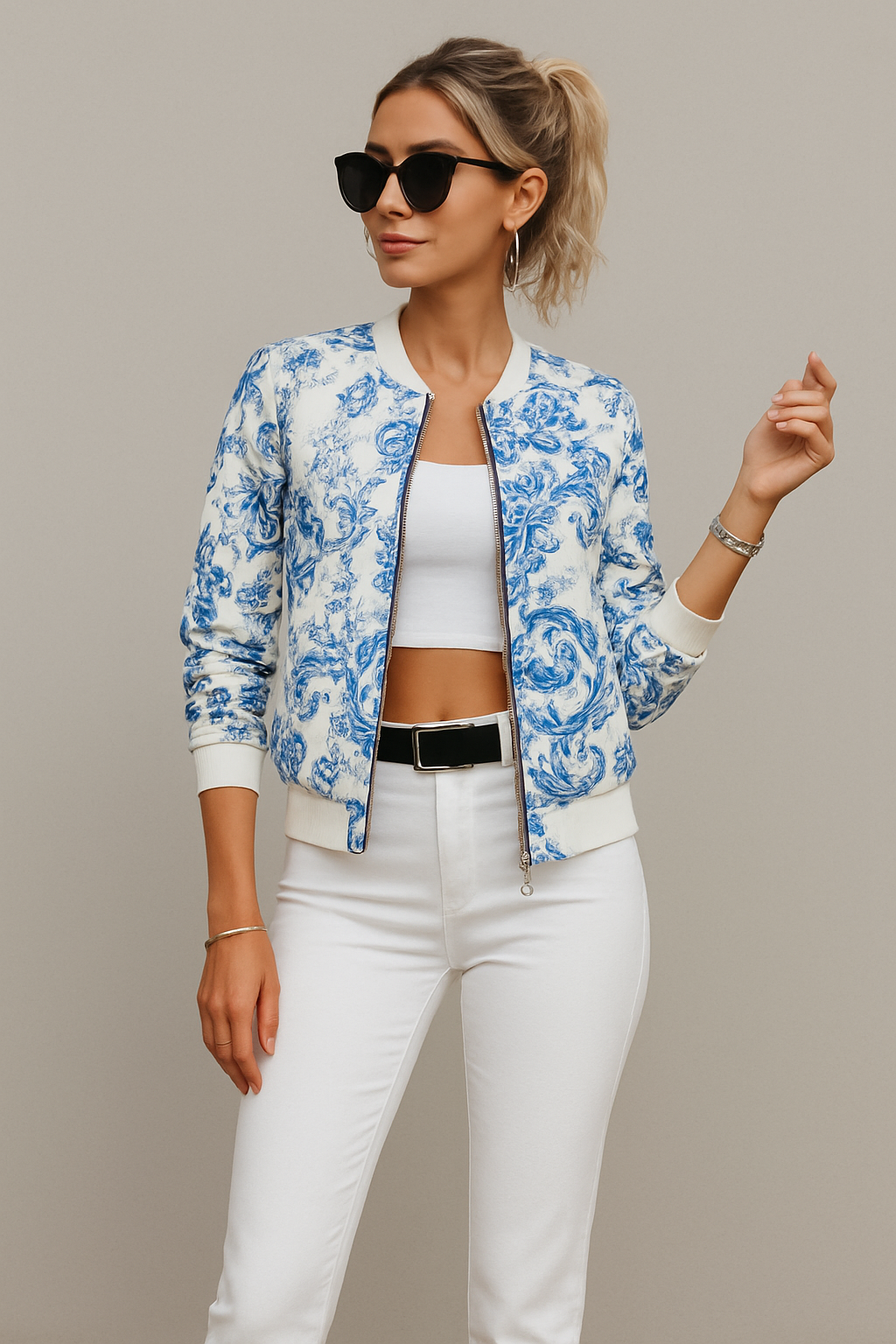 Camille | Lichte Zomer Bomberjas | Stijlvol & Ademend