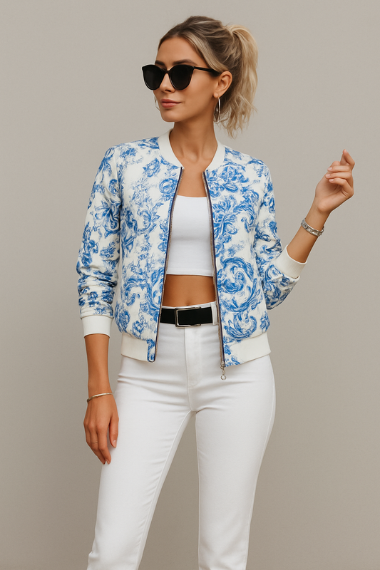 Camille | Lichte Zomer Bomberjas | Stijlvol & Ademend