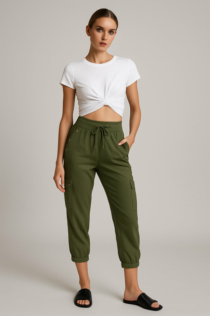 Camille – Dames Capri Broek | Luchtig & Comfortabel voor de Zomer