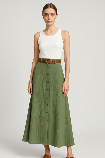 Isabella | Tijdloze Monochrome Maxi Rok