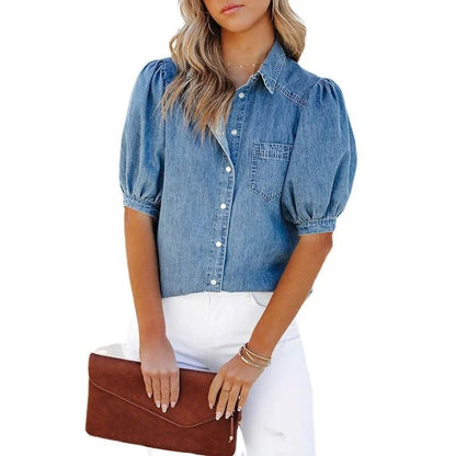 Camille | Denim Overhemd voor Dames | Klassiek & Comfortabel voor Elke Gelegenheid